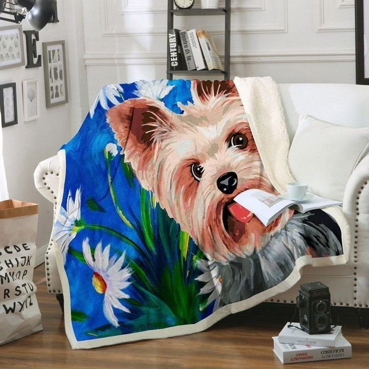 Yorkie BL160874F Sherpa Fleece Blanket