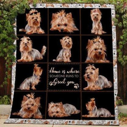 Yorkie CLH0511755Q Quilt Blanket