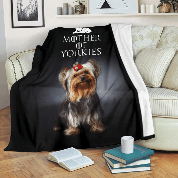 Yorkie CLM140846 Sherpa Fleece Blanket