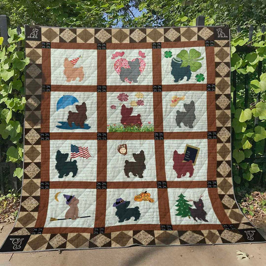 Yorkie HT290546 Quilt Blanket