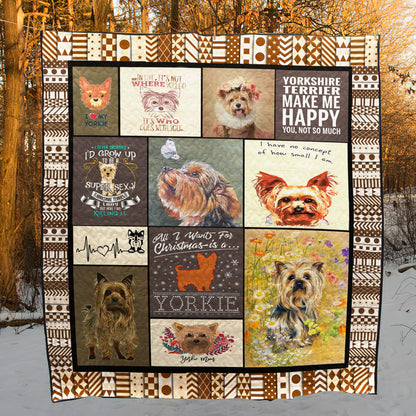 Yorkie TD2809924 Quilt Blanket