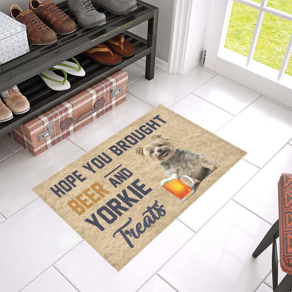 Yorkie Yorkshire Terrier CL02110472MDD Non-slip Door mats