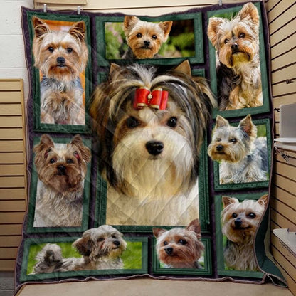 Yorkshire Terrier Beauty CLA2911040Q Quilt Blanket