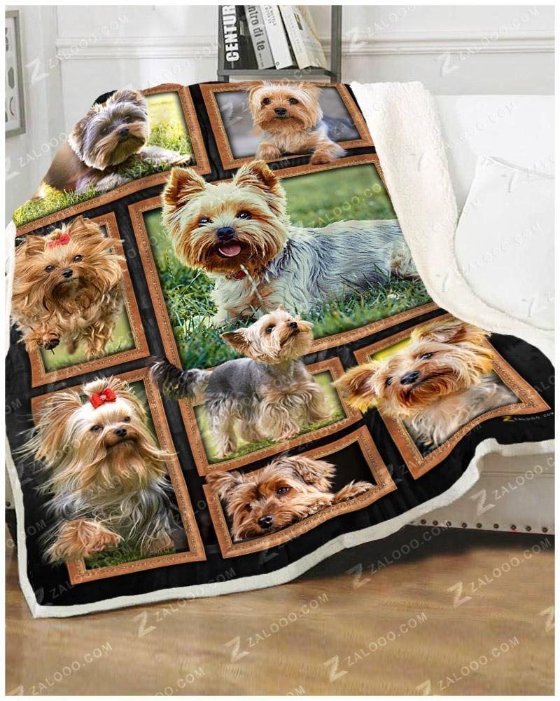 Yorkshire Terrier CL260897MDF Sherpa Fleece Blanket