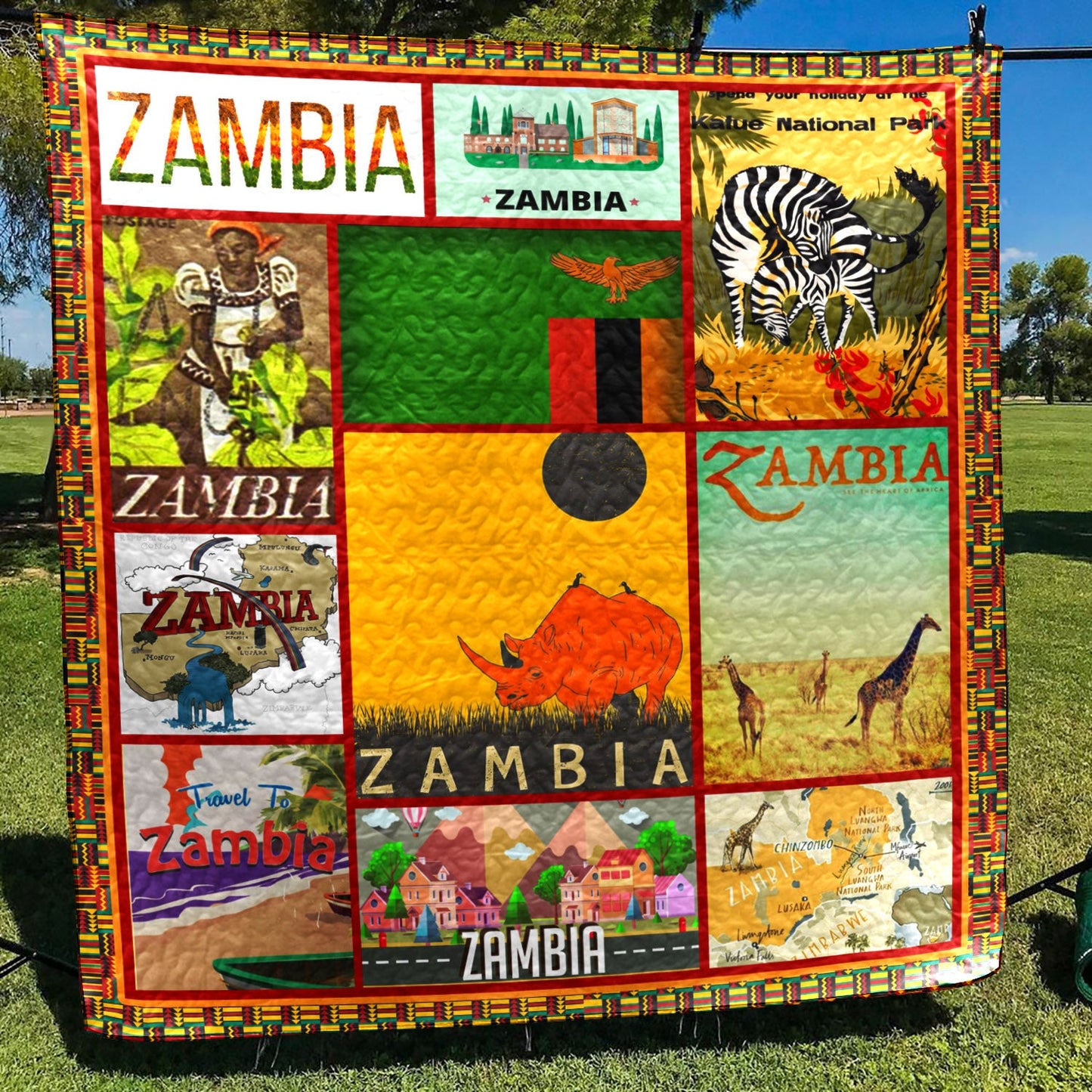 Zambia TD22110003 Quilt Blanket