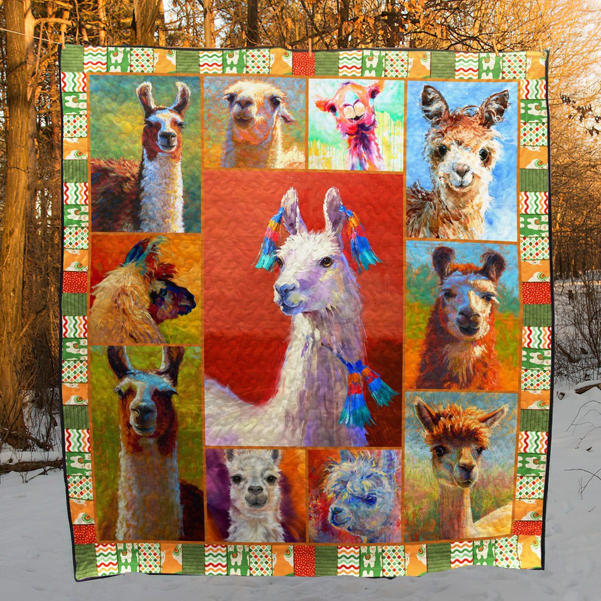 Llama NX210523 Quilt Blanket