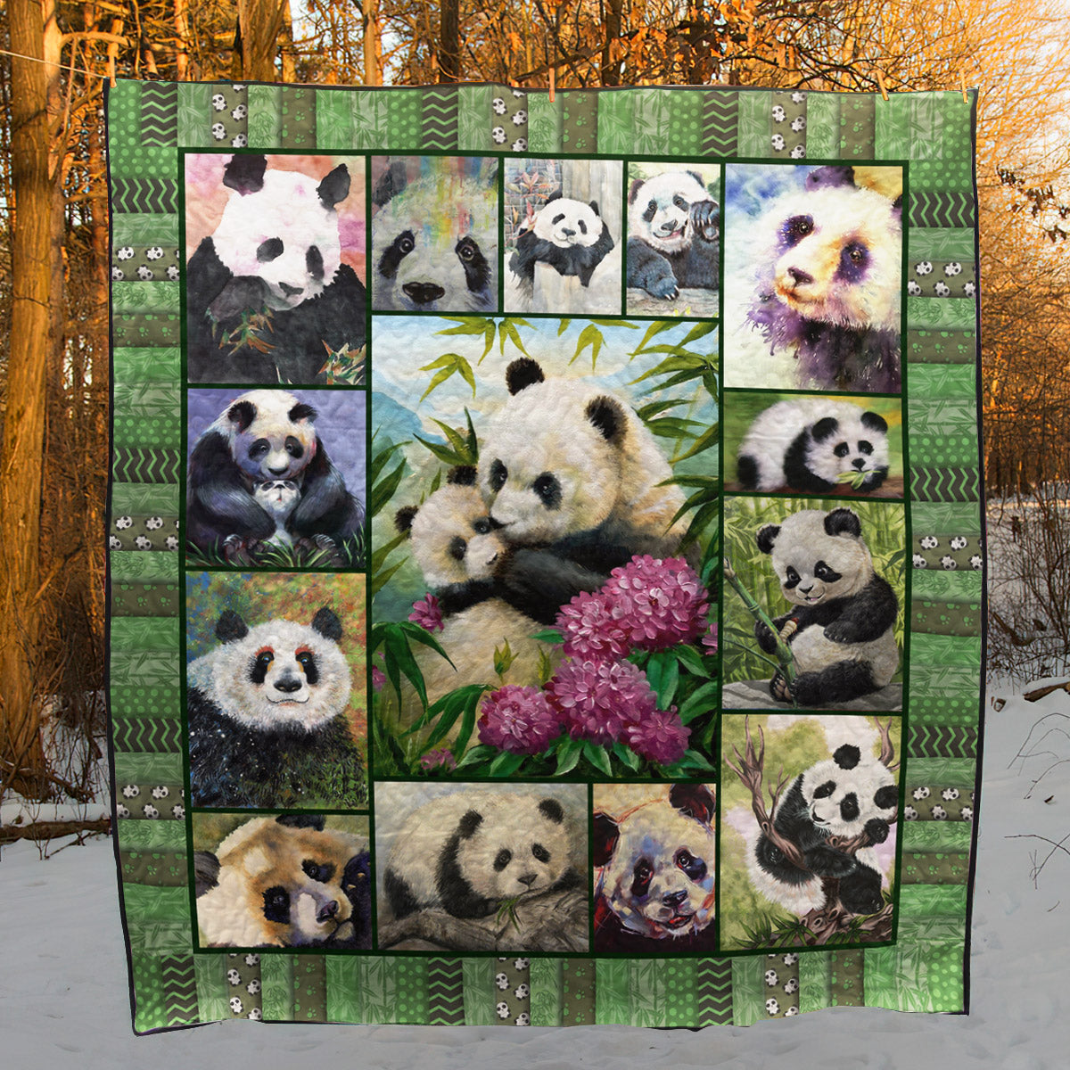 Panda CG130616 Quilt Blanket