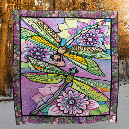 Dragonfly HM140607 Quilt Blanket