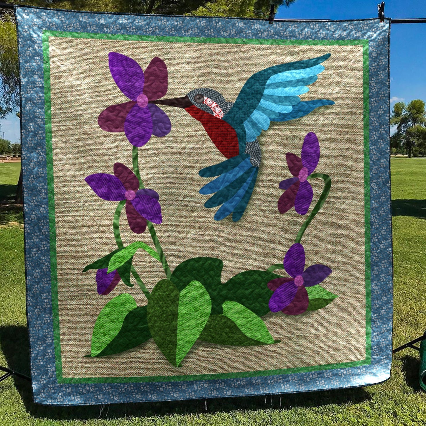 Hummingbird ML170509 Quilt Blanket