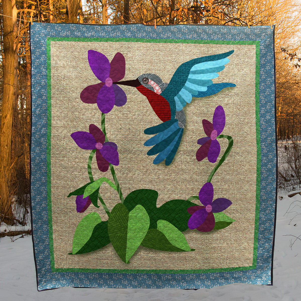 Hummingbird ML170509 Quilt Blanket