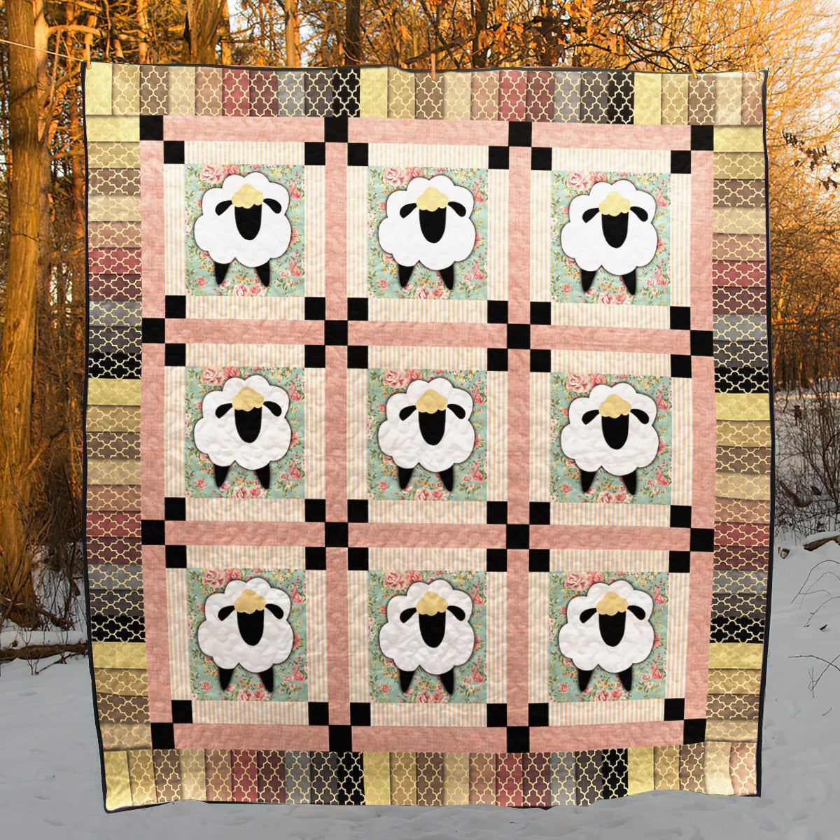 Sheep HM140625 Quilt Blanket