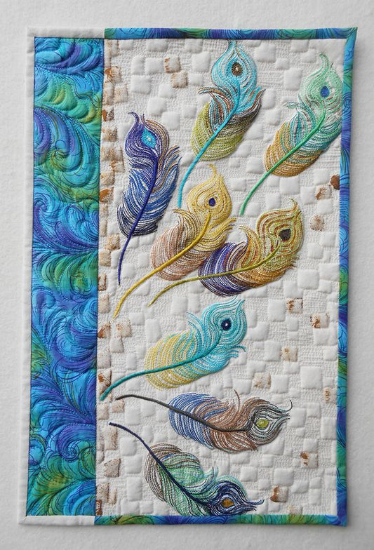 Feather CLA130324154 Quilted Table Runner