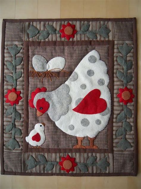 Chicken CLA04122354 Quilted Placemats