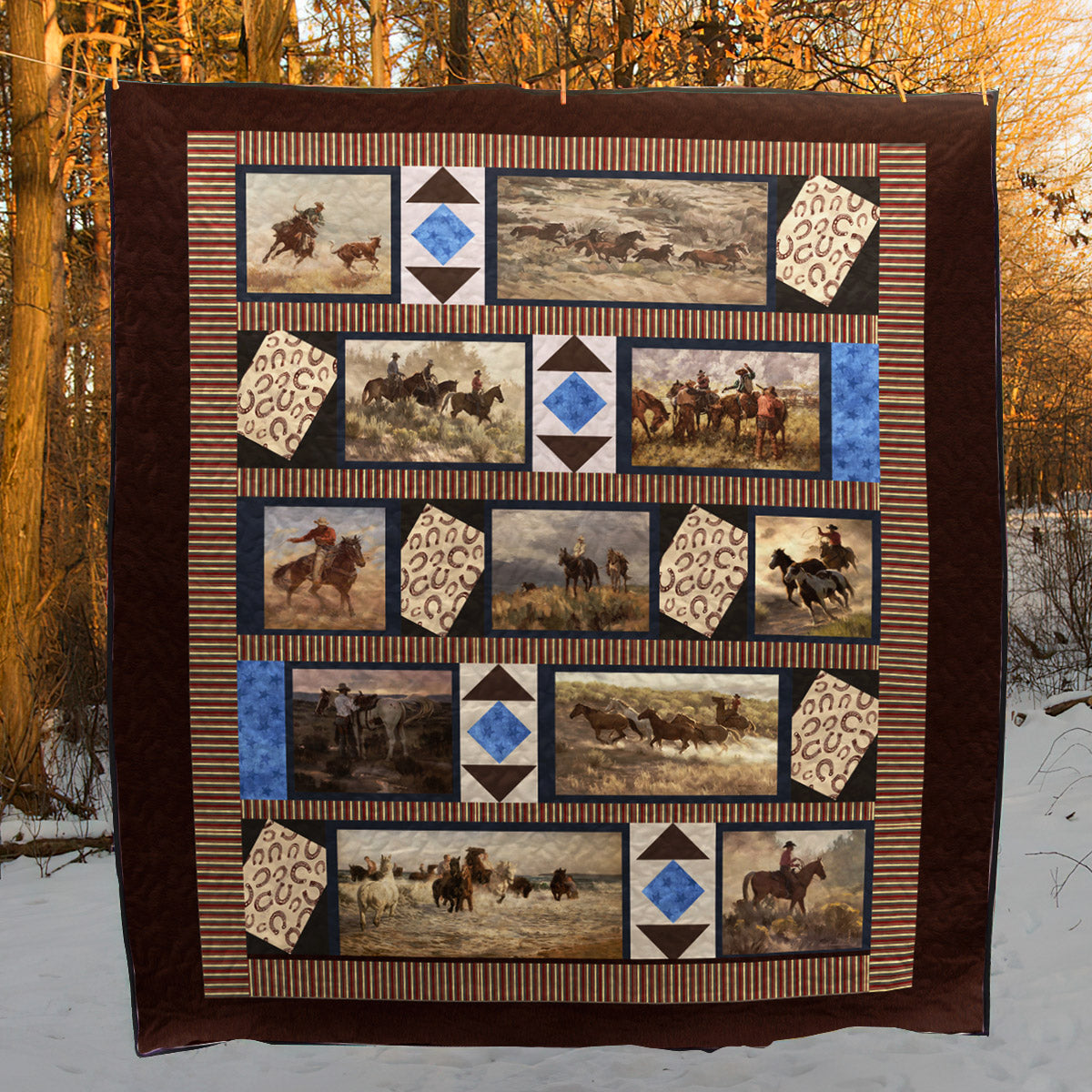 Cowboy CL130671 Quilt Blanket