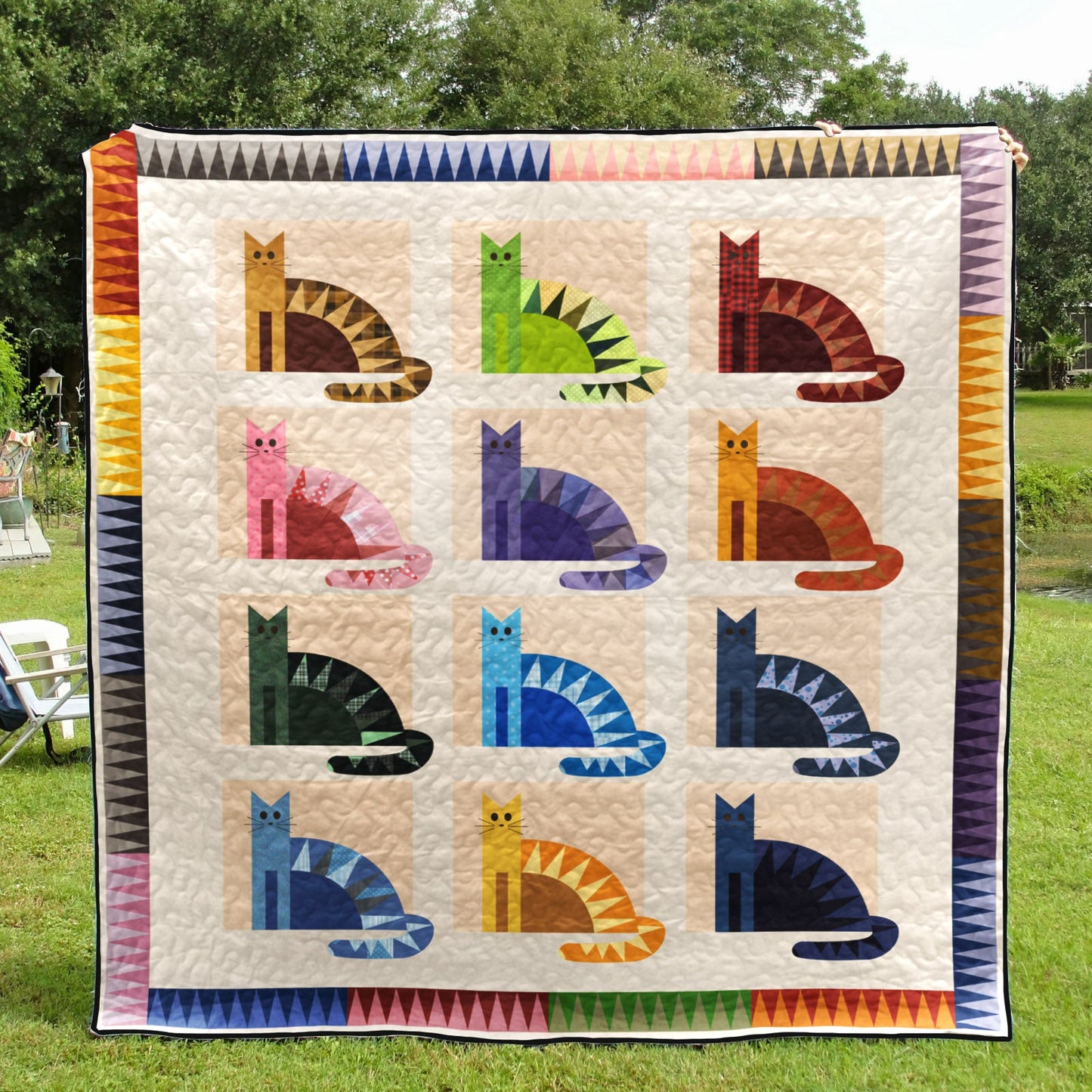 Cat CLM170613 Quilt Blanket