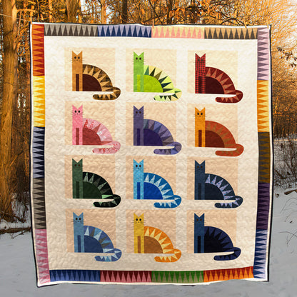 Cat CLM170613 Quilt Blanket