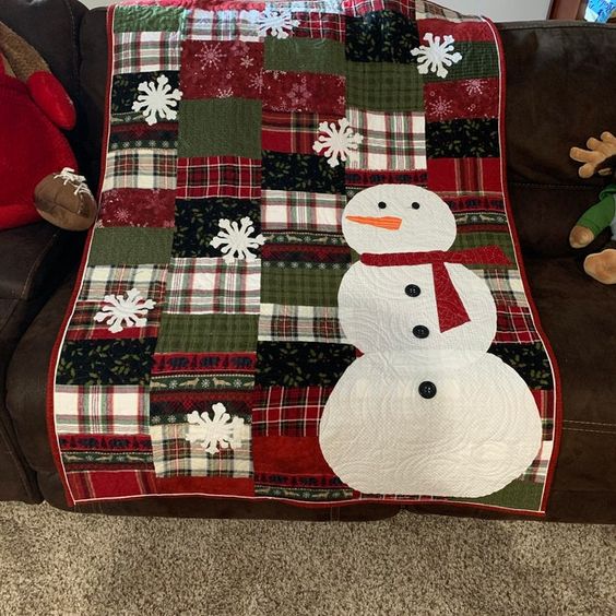 Snowman CLA04122387 Quilt Blanket