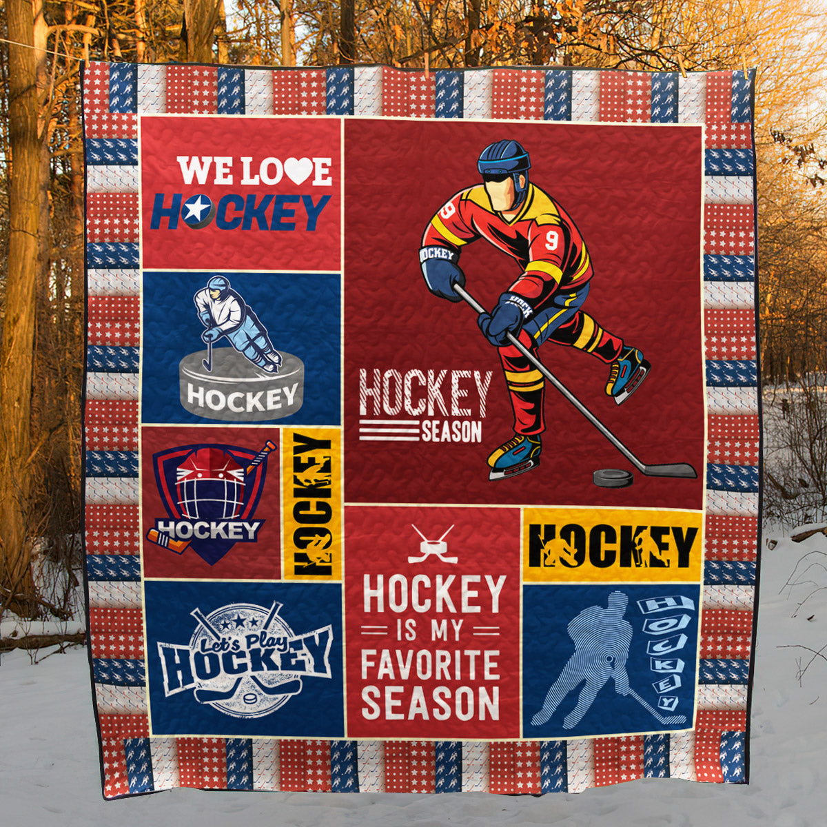 Hockey NX270516 Quilt Blanket