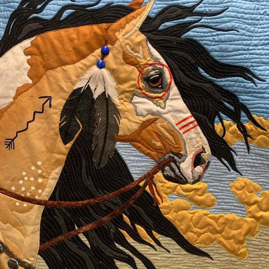 Native Horse CLA040124091 Quilt Blanket