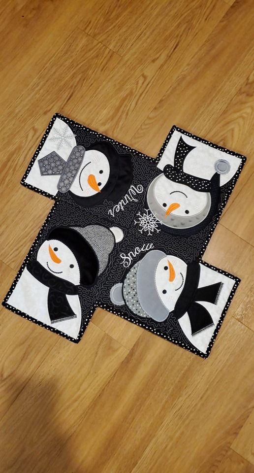 Snowman CLA21112396 Quilted Placemats