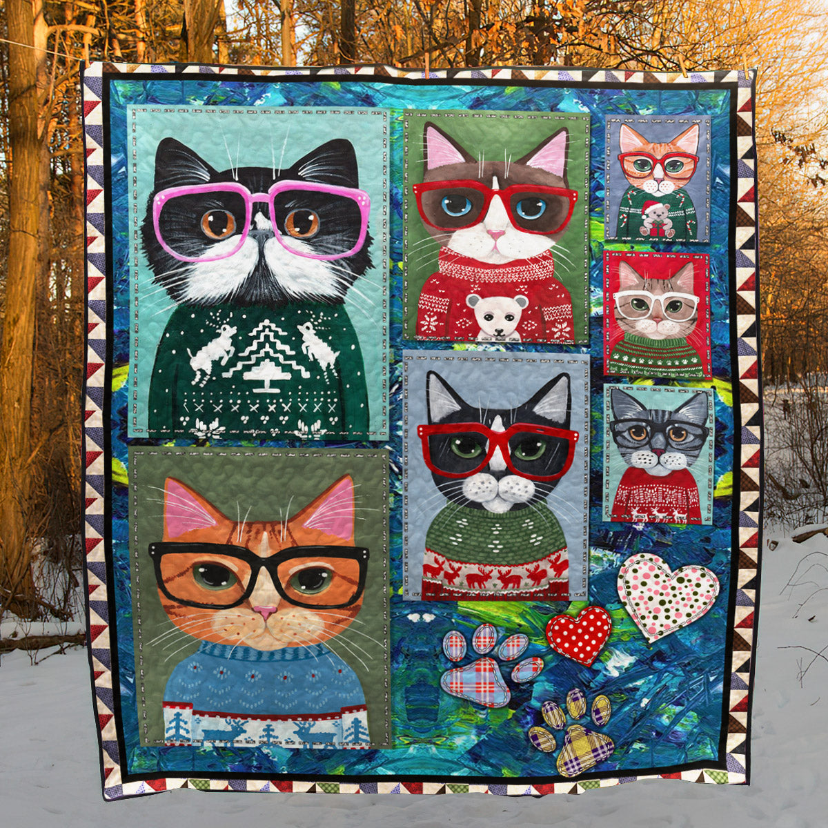 Cat TL090510 Quilt Blanket