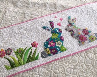 Bunny CLA28122324 Quilted Table Runner