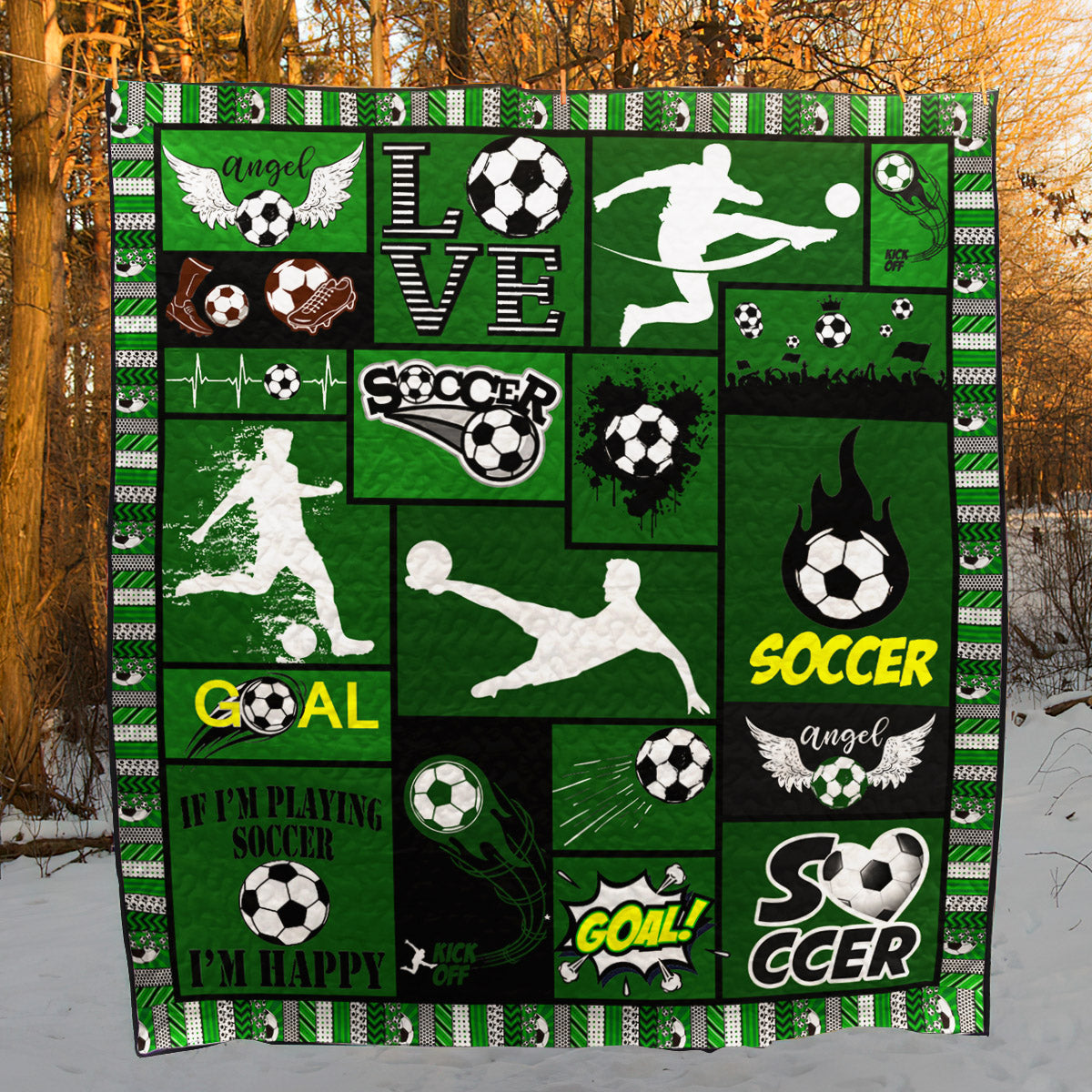 Soccer ML130622 Quilt Blanket