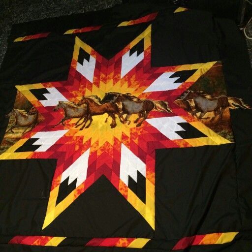 Native Horse CLA261223008 Quilt Blanket