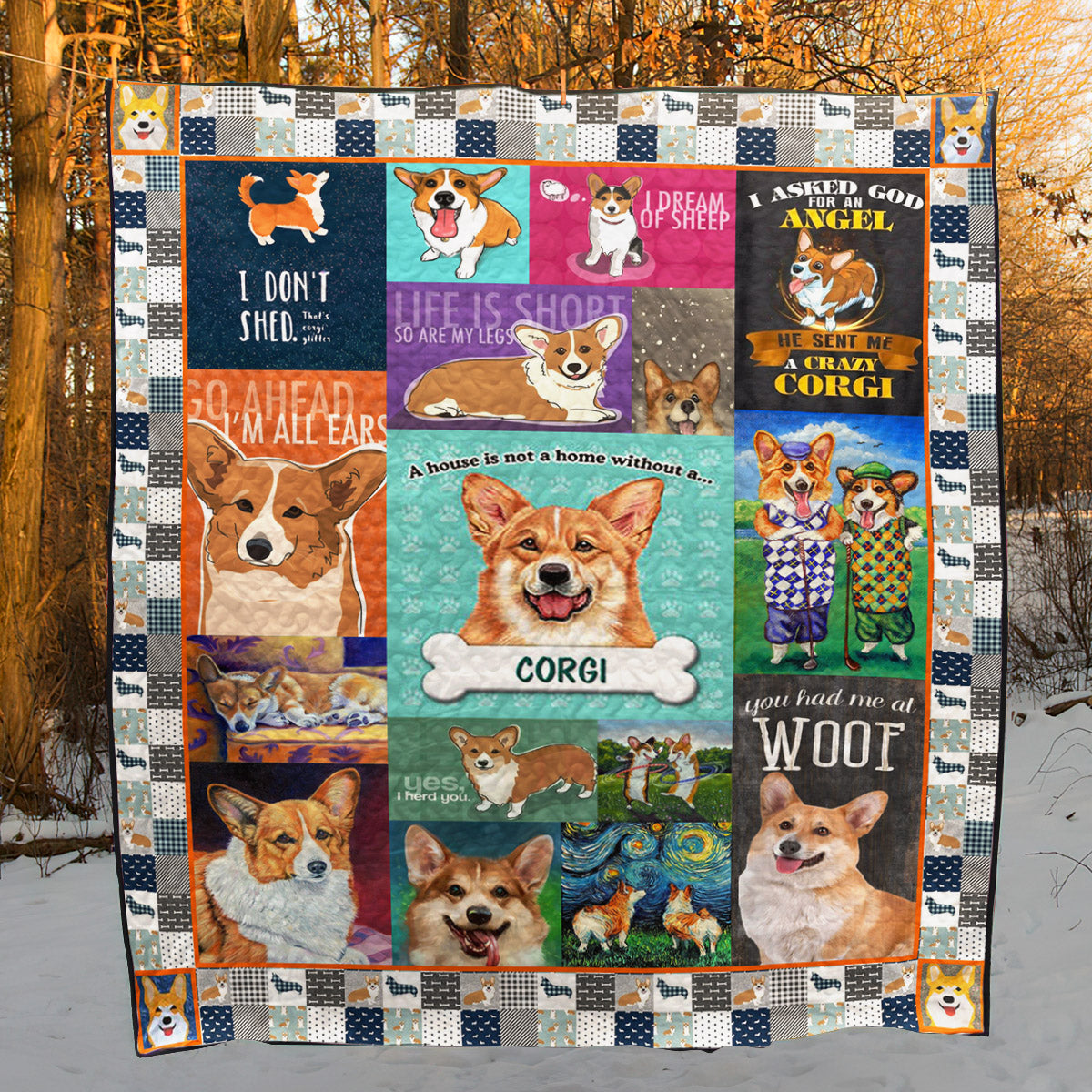 Corgi Lover CLT170615 Quilt Blanket