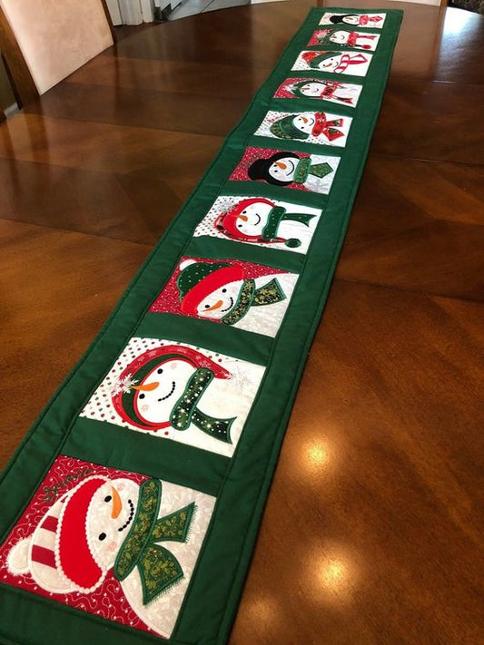 Snowman CLA20112378 Quilted Table Runner