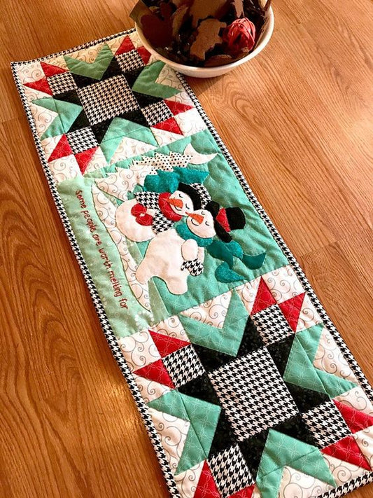 Snowman CLA08122334 Quilted Table Runner