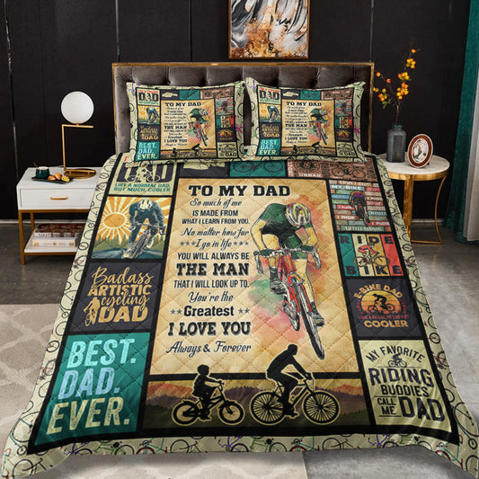 Best Dad Ever - Happy Father's Day Quilt Bedding Set TL17042302QB