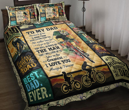 Best Dad Ever - Happy Father's Day Quilt Bedding Set TL17042302QB