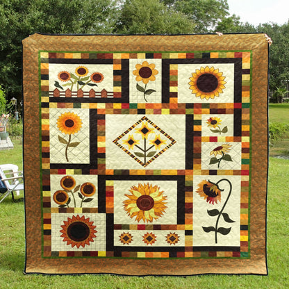 Sunflower CLM170680 Quilt Blanket