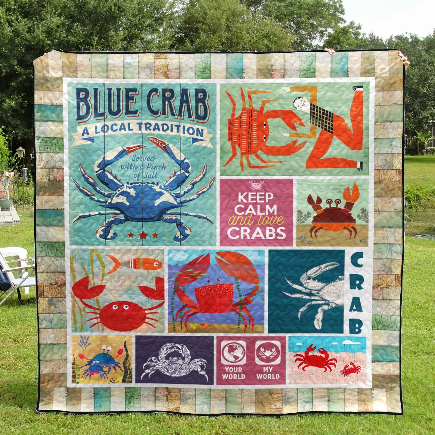 Crab HT130604 Quilt Blanket