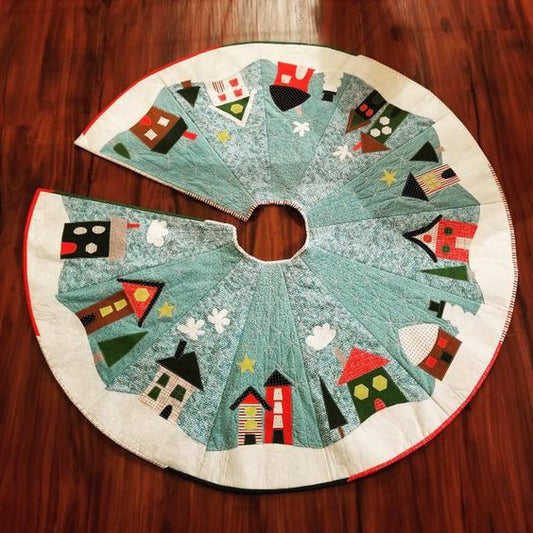 Houses CLA22112333 Quilted Tree Skirt