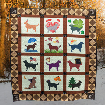 Golden Retriever HT300514 Quilt Blanket