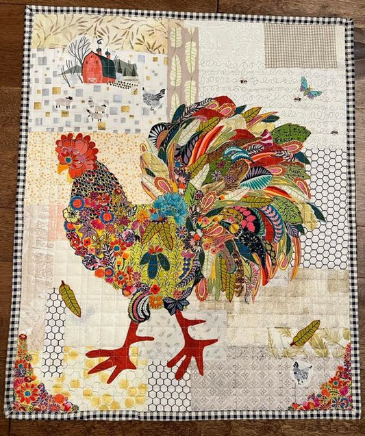 Chicken CLA130324009 Quilted Placemats