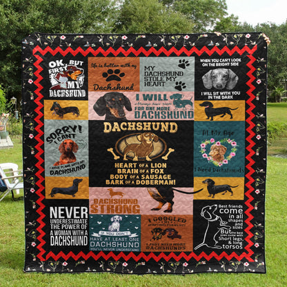 Dachshund 190221030 Quilt Blanket