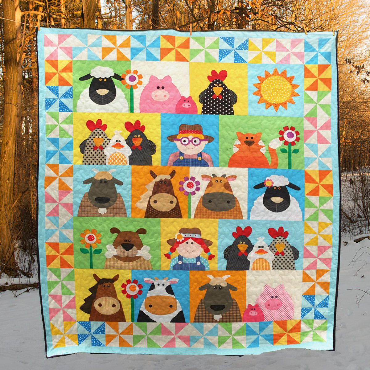 Farm HM140606 Quilt Blanket