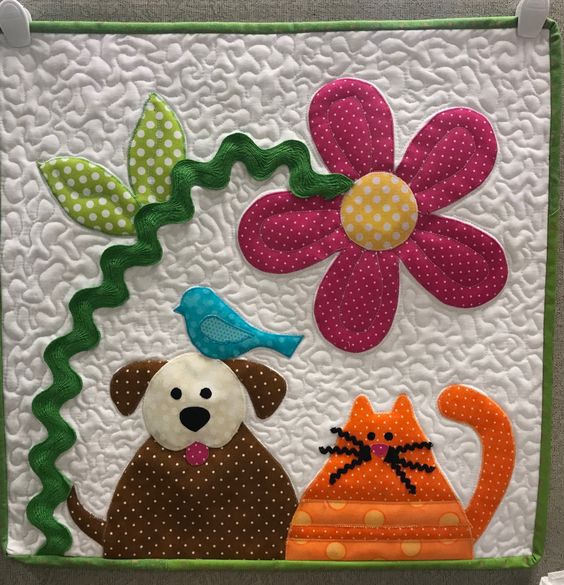 Dog And Cat CLA05012344 Quilted Placemats