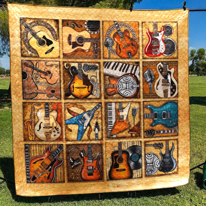 Guitar B080504 Quilt Blanket