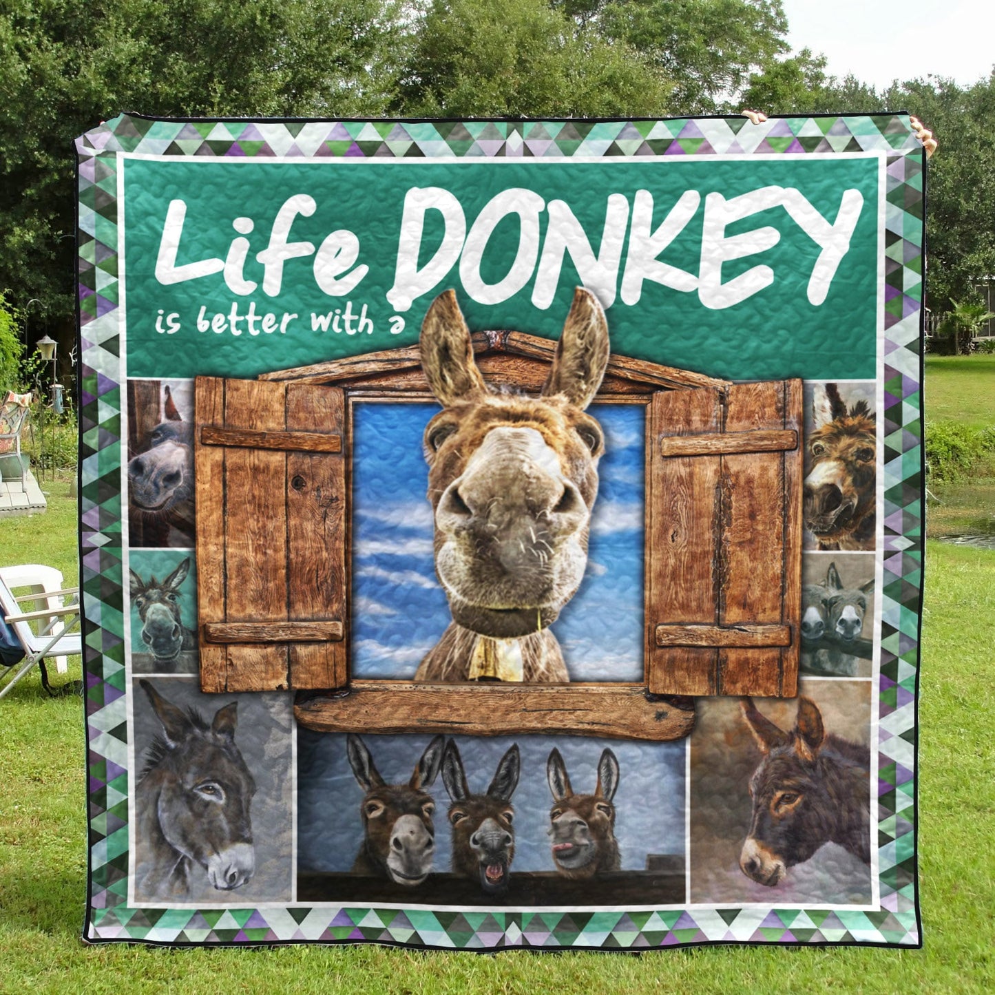 Donkey CG130607 Quilt Blanket