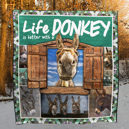 Donkey CG130607 Quilt Blanket