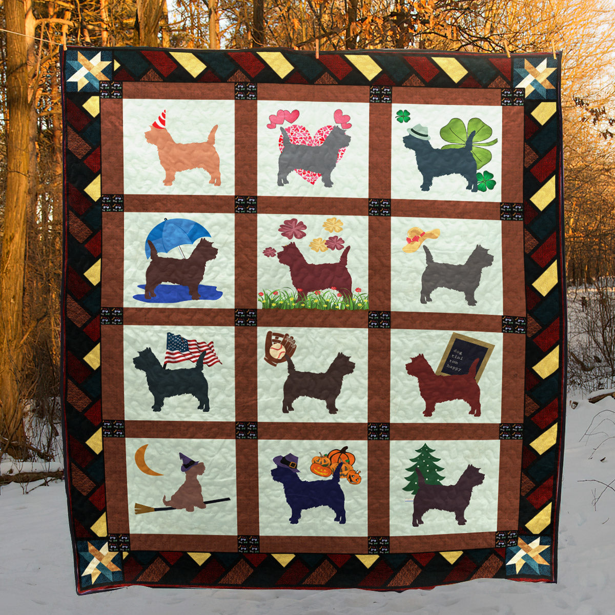 Cairn Terrier TL290513 Quilt Blanket