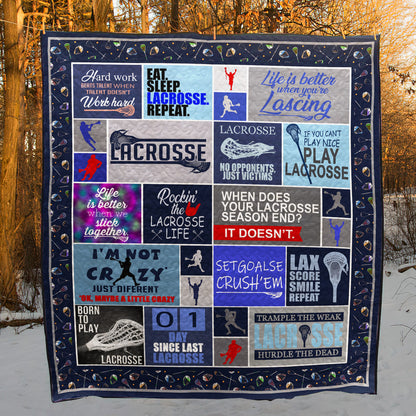 Rockin The Lacrosse Life PK280518 Quilt Blanket