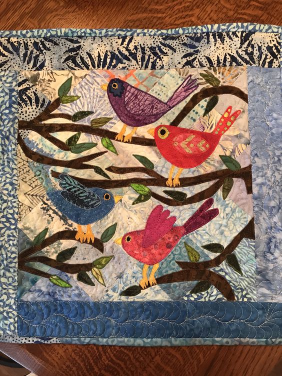 Bird CLA130324053 Quilted Placemats