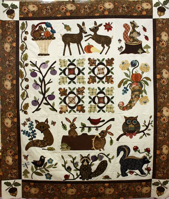 Forest Animals CLA271223199 Quilt Blanket