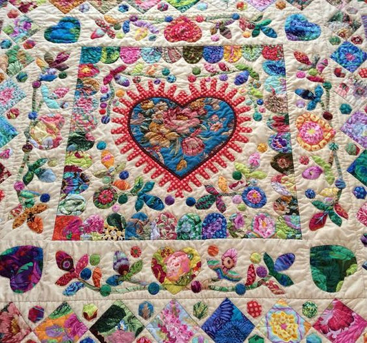 Heart Flower CLA271223221 Quilt Blanket
