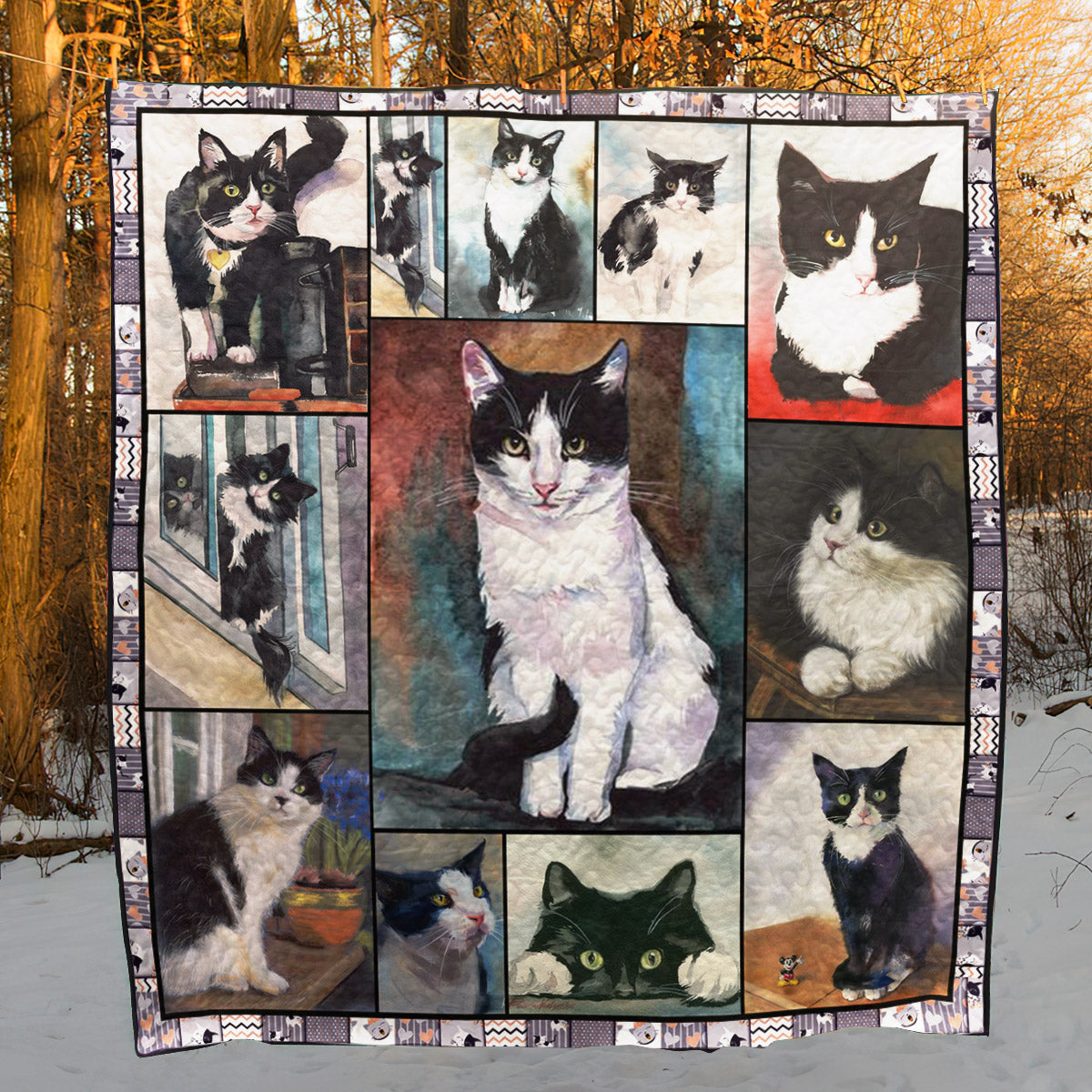 Cat CG060506 Quilt Blanket